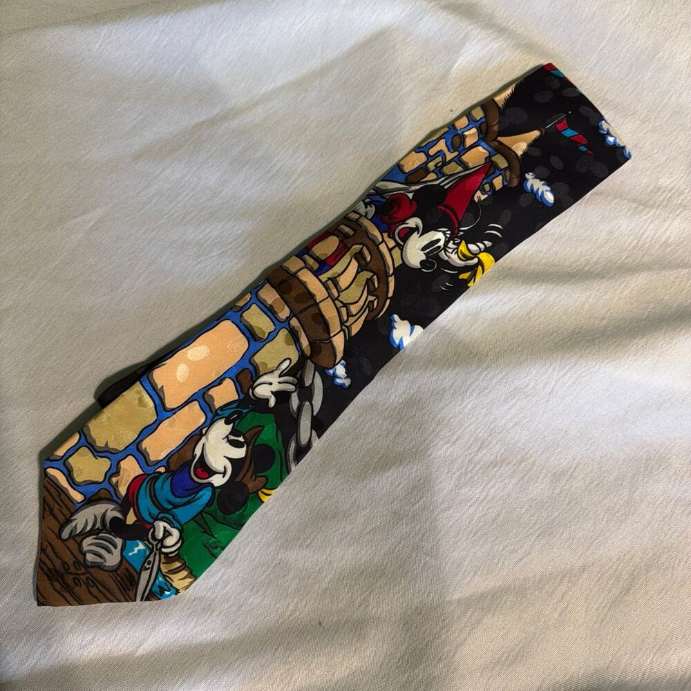 Vintage Disney Store Silk Mickey Mouse Neck Tie